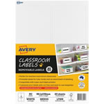 Avery Classroom Labels Laser Printer 99.1 x 139mm White 80 Labels 20 Sheets