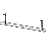Rapidline Single Tier Cable  Basket Kit 650mm 4GPO+1.5m Interconnecting Lead Black