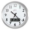 Jastek Lcd Date Clock 300mm Chrome 