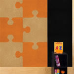 Acoustic Wall Pinboard Easy Stick Jigsaw 1800x1200mm 6 Piece