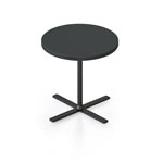 Rapidline Kolo Round Side Table 500D x 457mmH Black Top Black Base
