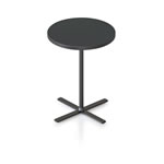 Rapidline Kolo Round Side Table 500D x 587mmH Black Top Black Base