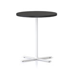 Rapidline Kolo Round Side Table 500D x 587mmH Black Top White Base