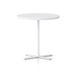 Rapidline Kolo Round Side Table 600D x 587mmH White Top White Base