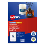 Avery Blank Printable Labels L7665 72 x 21.15mm Rectangle Matte White 24UP 600 Labels
