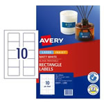 Avery Blank Printable Labels L7666 70 x 52mm Rectangle Matte White 10UP 250 Labels