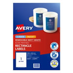 Avery Removable Labels L7167REV 199.6x289.1mm Rectangle White 1UP 25 Labels