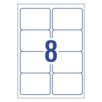 Avery Printable Labels L7165CL 99.1 x 67.7mm Rectangle Photo Matte White 8UP 160 Labels