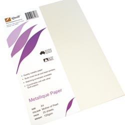 Quill A4 Metallique Paper 120GSM Mother Of Pearl 