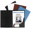 Marbig Leathergrain Presentation Folders Black 