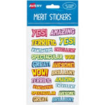 Avery Merit Stickers Comic 20 Designs Assorted Colours 80 Stickers