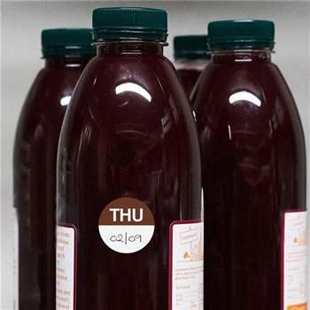 Avery Food Rotation Round Label 24mm Thursday Brown Roll of 1000