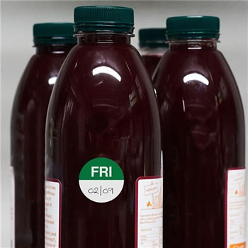 Avery Food Rotation Round Label 24mm Friday Green Roll of 1000