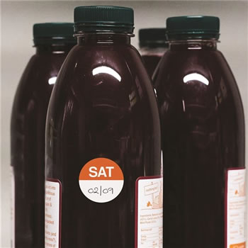 Avery Food Rotation Round Label 24mm Saturday Orange Roll of 1000