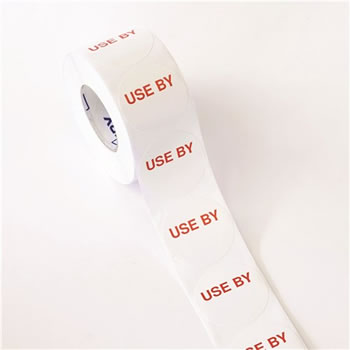 Avery Food Rotation Round Label 40mm Use By Roll of 500