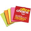 Office Choice Notes 75X75mm Neon Coloured 