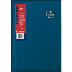 Collins Sterling Series A4 1 Day To page 30Min Blue 