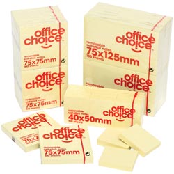 Office Choice Notes 40X50mm Yellow 